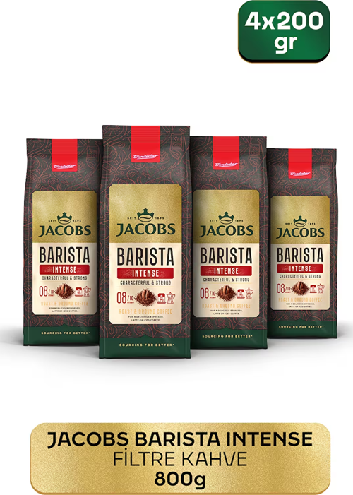 Barista Intense Filtre Kahve Öğütülmüş 200 gr X 4 Adet