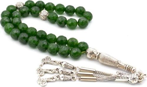 Hakiki Faset Kesim Doğal Yeşim Taşı Tesbih 1.kalite 006