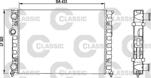 Radyatör Vw Golf Iıı 1400 Cl (Classıc 730503) Rszyn