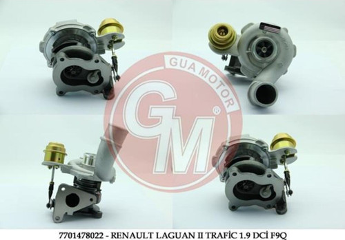 7701478022-Turbo Lgn Iı-Trafıc Iı-Master Iı-Mgn 1.9 Dci F9Q -Movano-Vıvaro 1.9 Dti