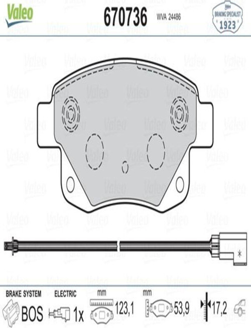 670736 Fren Balatasi Arka : ( Ford : Transit V347 ) 1371454 6C112M008Ab (Wa434167)
