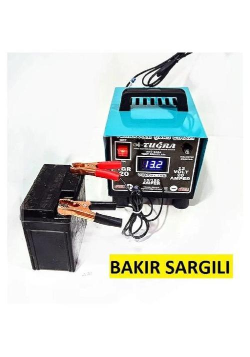 Tgr20 Bakır Sargılı 12 Volt 20 Amper Akü Şarj Cihazı Dijital