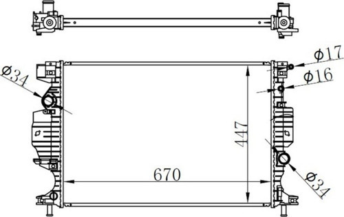 Radyator Brazing Mt 670X448X26 Bfr903 Mondeo Iv 1.5 Ecoboost/2.0 Tdcı 13 620156 -Bfr179026 Uyumlu