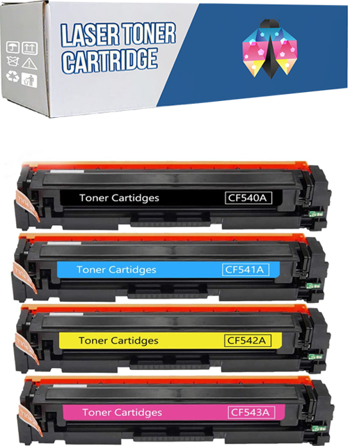 Safir Toner Hp 203A-CF540A LaserJet Pro M254dw - M254dnw CMYK 1 Set Muadil Toner