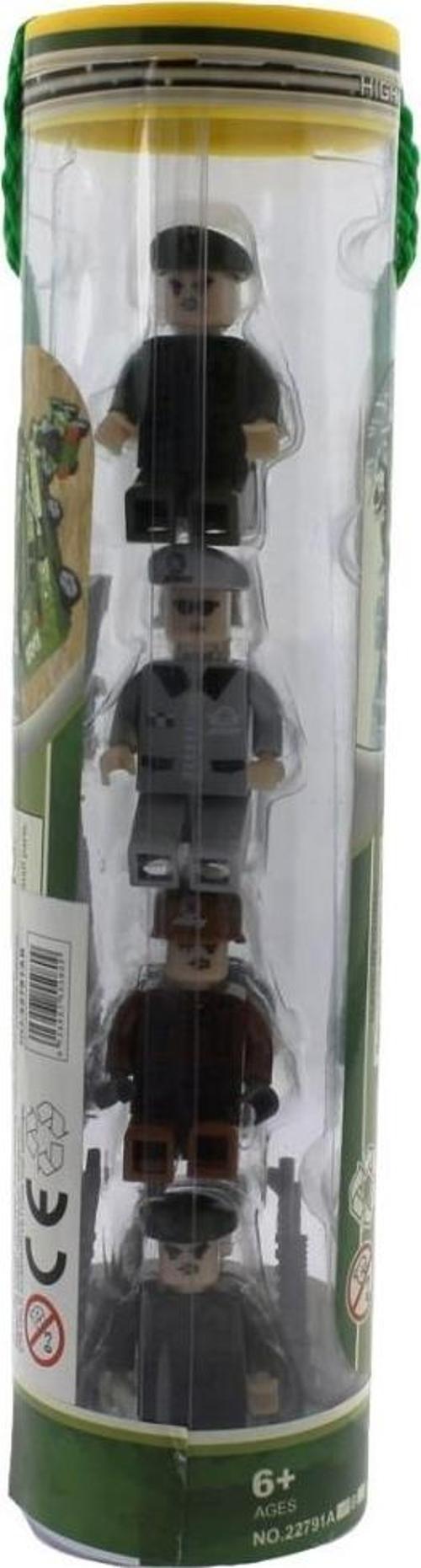 Army 8'li Tüp Kutu Figür Seti Gri