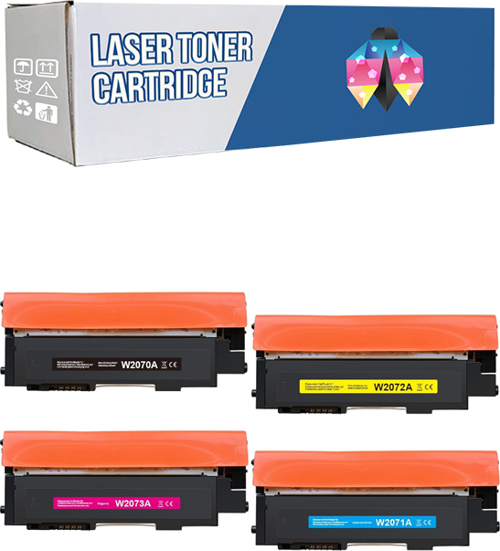 Safir Toner Hp 117A-W2070A Laser MFP 179fnw Çipli CMYK 1 Set  Muadil Toner