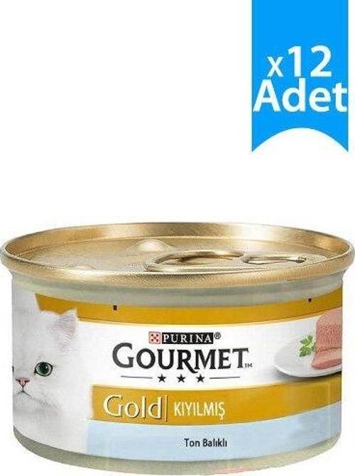 Gold Kıyılmış Ton Balıklı Kedi Konservesi 85 Gr x 12 Adet