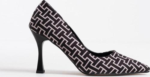 Kelsey Kadın Siyah Desenli Stiletto