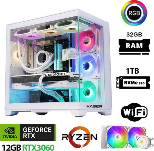 Sword X100 Ryzen 5 5600 32GB Ram 1TB M.2 NVMe SSD 12GB RTX3060 Sıvı Soğutmalı Oyuncu Bilgisayarı