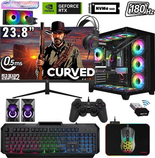 Sword X33 Ryzen 7 5700X 32GB Ram 1TB M.2 NVMe SSD 8GB RTX4060 Sıvı Soğutmalı 23.8" 180Hz Performans Masaüstü Oyunc