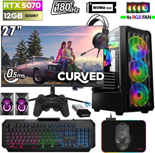 Thunder x390 i7 14700F 32GB DDR5 Ram 1TB M.2 NVMe SSD 12GB RTX5070 27" 180Hz Oyuncu Bilgisayarı