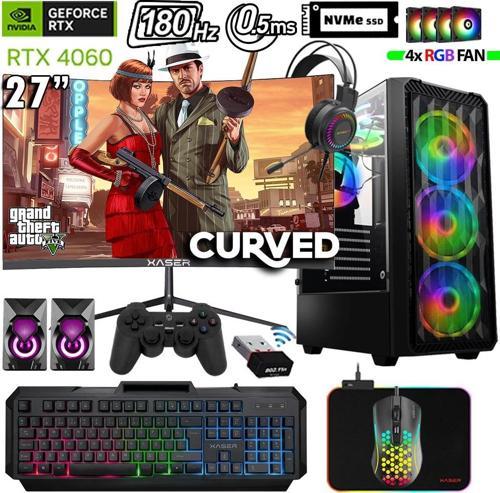 Thunder x660 Ryzen 7 5700x 64GB Ram 2TB M.2 NVMe SSD 8GB RTX4060 27" 180Hz Oyuncu Masaüstü Bilgisayarı