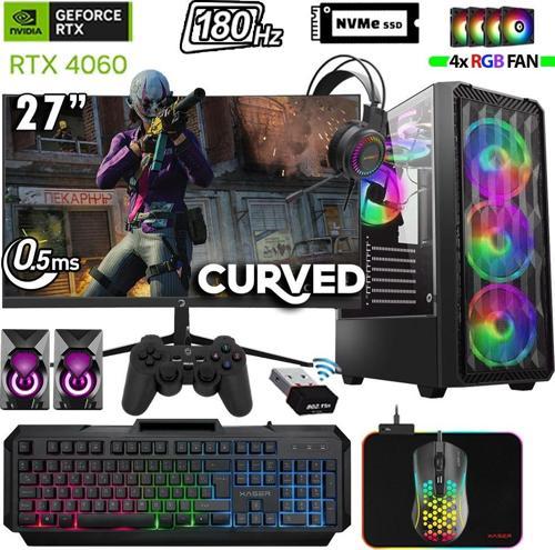 Thunder x680 i7 12700KF 64GB Ram 2TB M.2 NVMe SSD 8GB RTX4060 27"180Hz Oyuncu Masaüstü Bilgisayarı