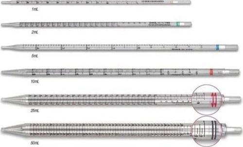 100 Adet Serolojik Pipet Steril 1 ml