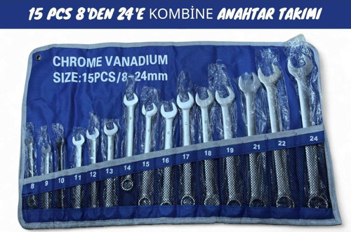 Kombine Anahtar Takımı 8-32 Mm 14 Parça (Bez Çantalı)