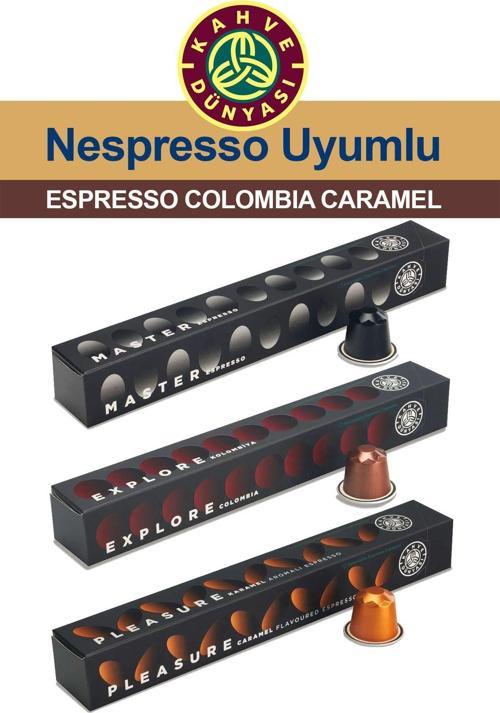 Nespresso Kapsül Kahve Tadım Seti 3X10 Espresso Colombia Caramel