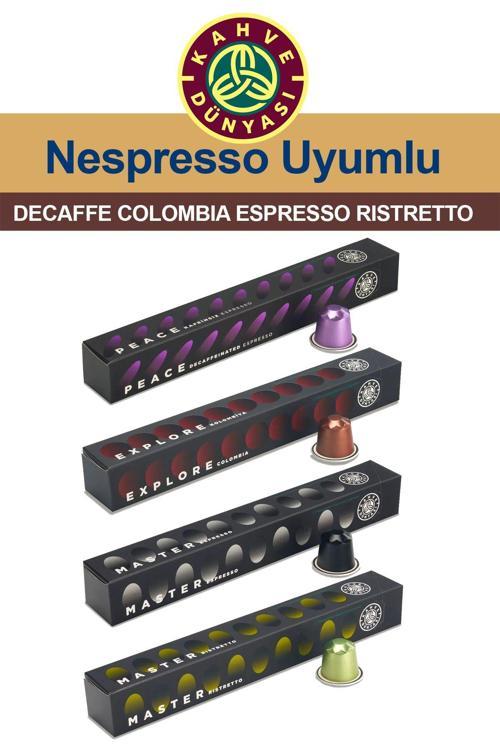 Rıstretto Decaffe Nespresso Kapsül Kahve Tadım Seti Rıstretto Decaffeinated Colombia Espresso 4X10