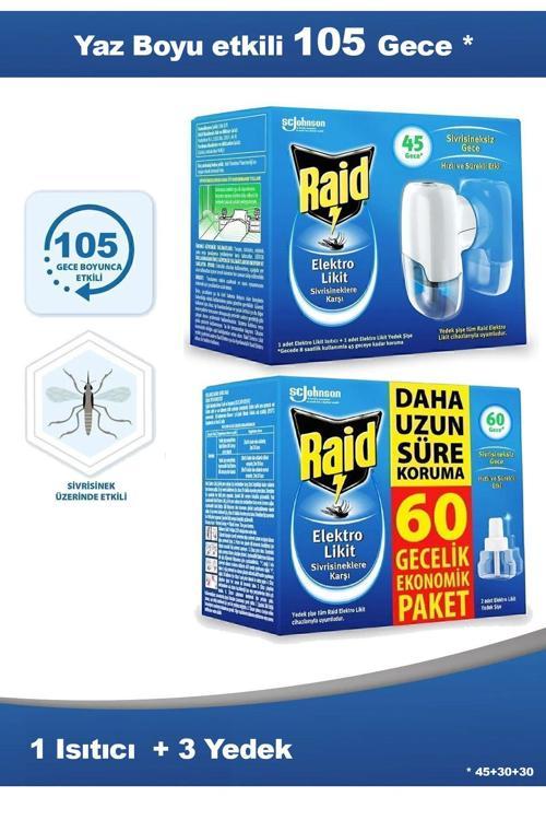 105 Gece Yaz Boyu Etkili Set | 1 Cihaz 3 Şişe * (Şişeler Yarı Dolu Olarak Üretilmektedir)