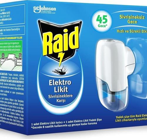 Elekro Likit Cihaz Ve 1 Yedek 45 Gece Sivrisinek