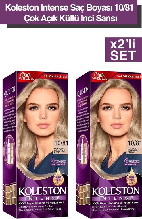 Koleston Intense Saç Boyası 10/81 Çok Açık Küllü İnci Sarısı 2X