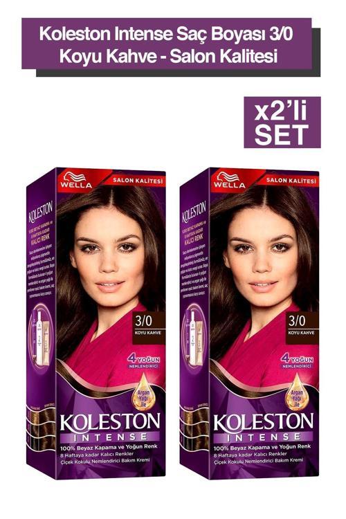 Koleston Intense Saç Boyası 3/0 Koyu Kahve - Salon Kalitesi 2X