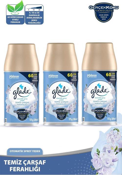 Oda Kokusu Yedek Sprey Temiz Çarşaf Ferahlığı 3 X 269 Ml./175Gr.