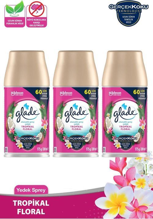 Oda Kokusu Yedek Sprey Tropikal Floral 3 X 269 Ml./175Gr.