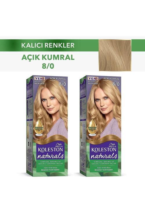 Koleston Naturals Saç Boyası 8/0 Açık Kumral X 2 Adet
