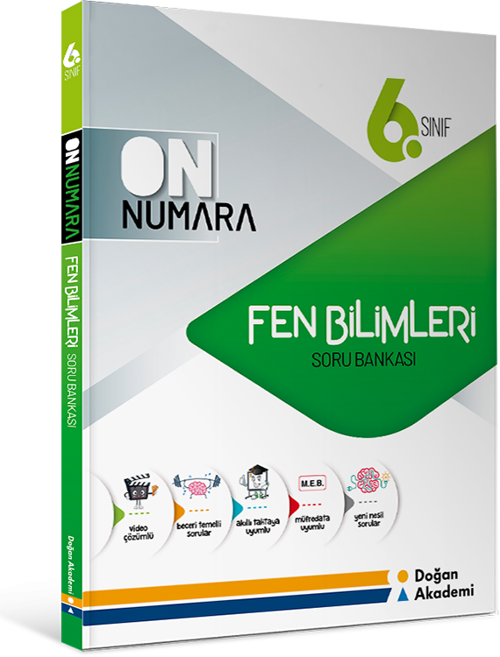 Doğan Akademi Yayınları 6. Sınıf Fen Bilimleri On Numara Soru Bankası