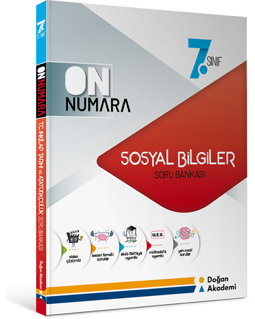 Doğan Akademi Yayınları 7. Sınıf Sosyal Bilgiler On Numara Soru Bankası