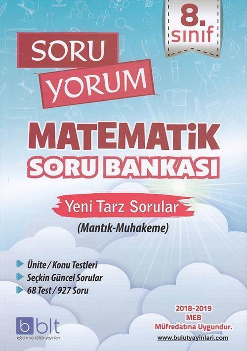 Bulut Eğitim Yayınları  8. Sınıf Matematik Soru Bankası