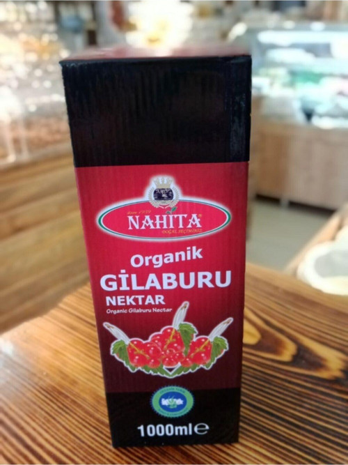 Filece Organik Gilaburu Nektarı Cam Şişe 1 Lt