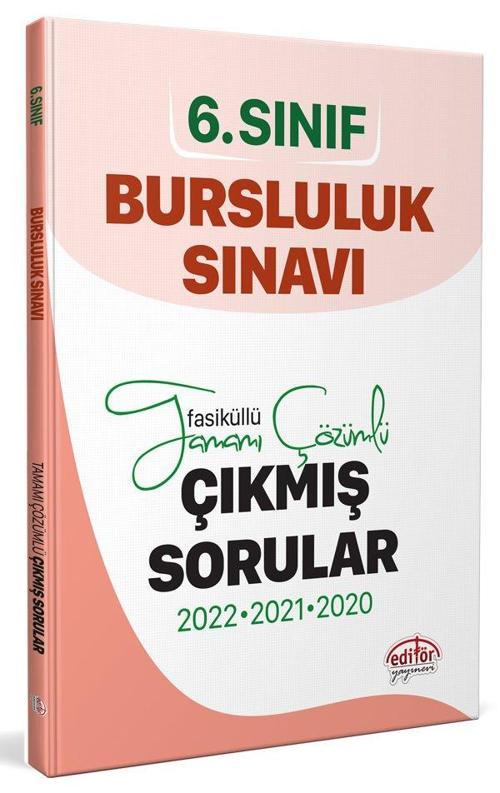 Editör Yayınları 6. Sınıf Pybs Bursluluk Sınavı Tamamı Çözümlü Çıkmış Sorular