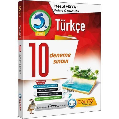 Çanta Yayınları 5. Sınıf Türkçe 10 Deneme Sınavı