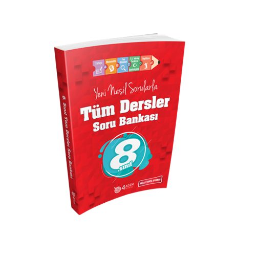 4 Adım Yayınları 8. Sınıf Tüm Dersler Soru Bankası