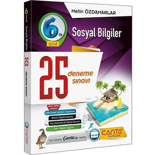 Çanta Yayınları 6. Sınıf Sosyal Bilgiler 25 Deneme Sınavı