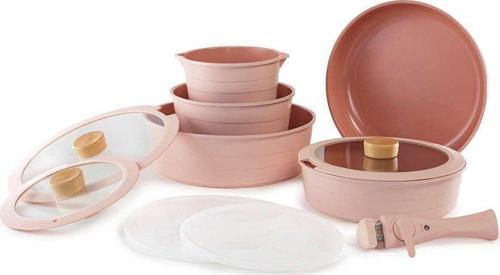 Midas Pembe Indüksiyon Büyük Set 11 Parça