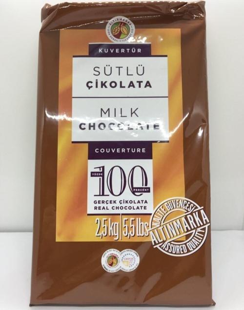 Sütlü Kuvertür Çikolata 2,5 Kg Alt211