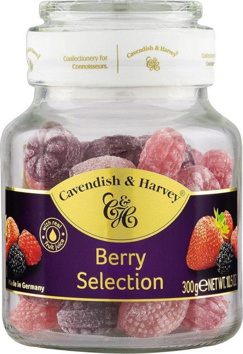 Mixed Berry Hard Candy Drops/Karışık Orman Meyve Aromalı Şeker Cam Kavanoz 300 G