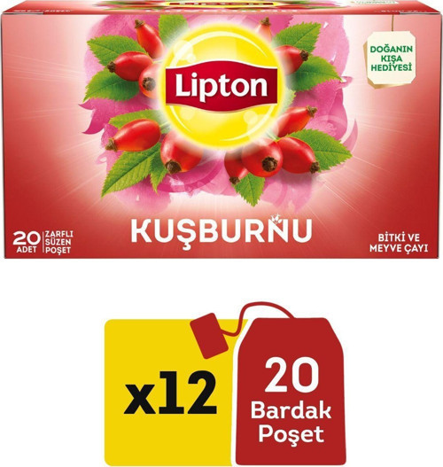 Bitki Çayları Serisi 20'Li Paket Kuşburnu X12 Paket