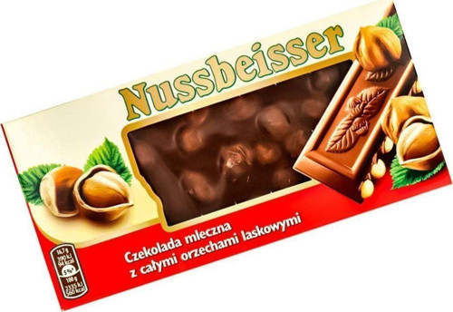 Nussbeisser Bütün Fındıklı Sütlü Çikolata 100 Gr Ithal