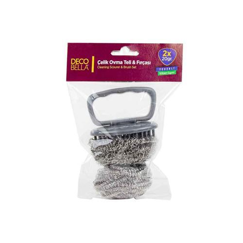 Çelik Ovma Teli Ovma Fırçası 2x20 gr.