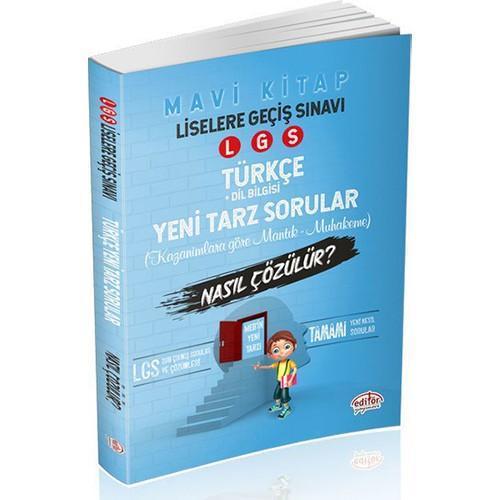Editör Yayınları 8. Sınıf Türkçe Mantık Muhakeme Nasıl Çözülür (Mavi Kitap)