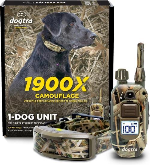 1900X Kamuflaj E-Collar Eğitimi Tasması - 3/4 Mil, 16+ Kg Köpekler