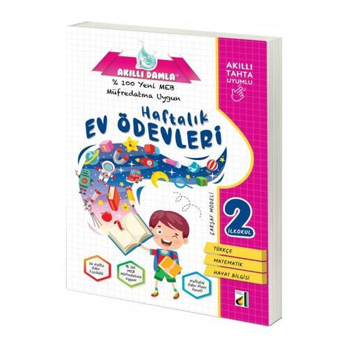 Damla Yayınları 2. Sınıf Akıllı Damla Haftalık Ev Ödevleri