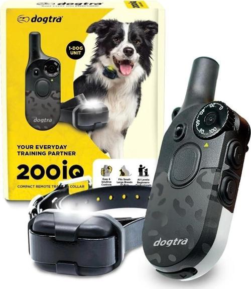 200iQ Uzaktan Eğitim E-Tasması 4,5+ Kg Köpekler - Siyah Leopar