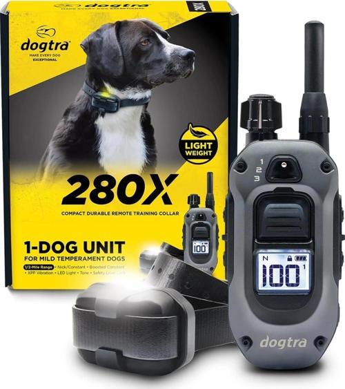 280X E-Tasma Uzaktan Kumandalı Köpek Eğitim 1/2 Mil, 4,5 kg