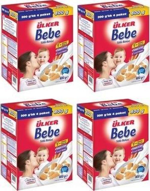 Ulker*Bebe Bısk.800Gr*4 Lu