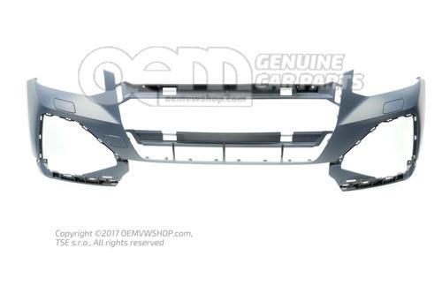 Audi  Q2  2021-2023  Ön Tampon Astarlı Gri/Far Yıkama Delikli/Sensör Deliksiz (Tyg) (Oem No:81A80706