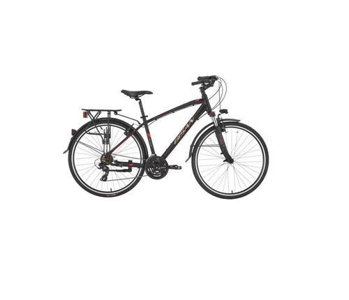 TRX 8100 CITY ERKEK ŞEHİR BİSİKLETİ 460CM V 28 JANT 21 VİTES MAT SİYAH KIRMIZI